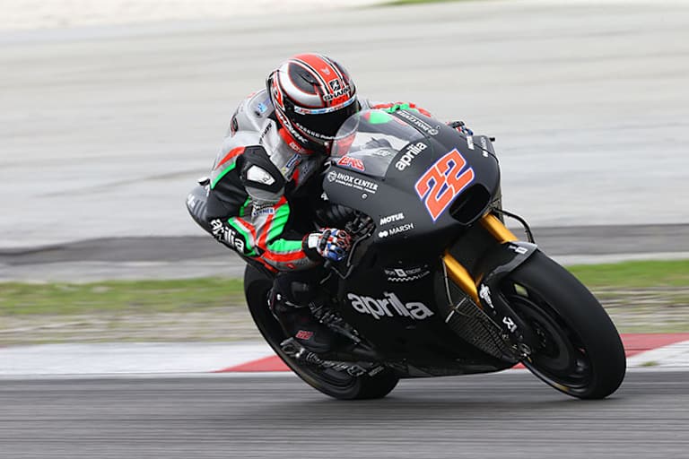 Lowes auf der Aprilia RS-GP in Sepang