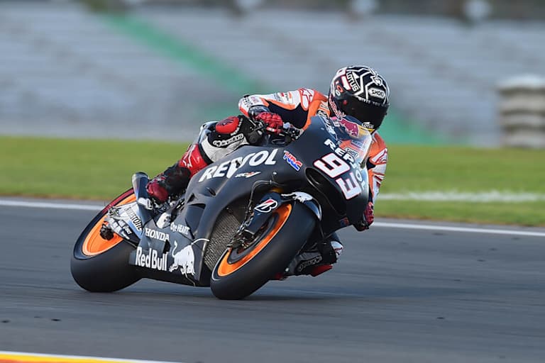 Auch Márquez, hier auf der 2015er-Honda, tut alles für den Sieg