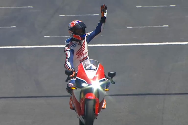 Barcelona: Stoner fuhr mit der Honda RC213V-S Demorunden