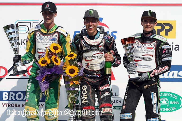 GP-Fahrer 2022: Max Fricke, Pawel Przedpelski und Patryk Dudek (v.l.)