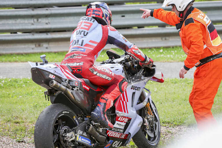 Marc Marquez: Am Freitag mehr als einmal neben der Strecke