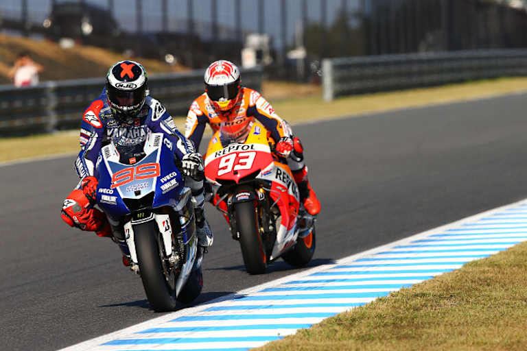 Titelkampf 2013: Yamaha-Pilot Lorenzo gegen Honda-Star Márquez