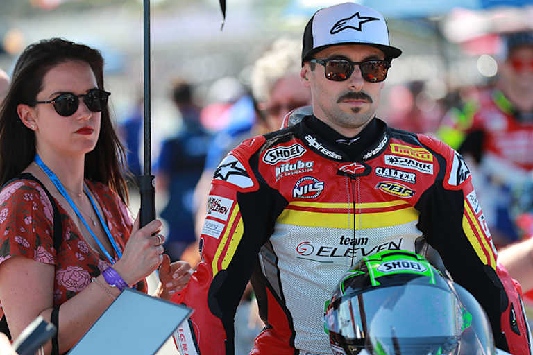 Am Freitagabend gab Eugene Laverty auf