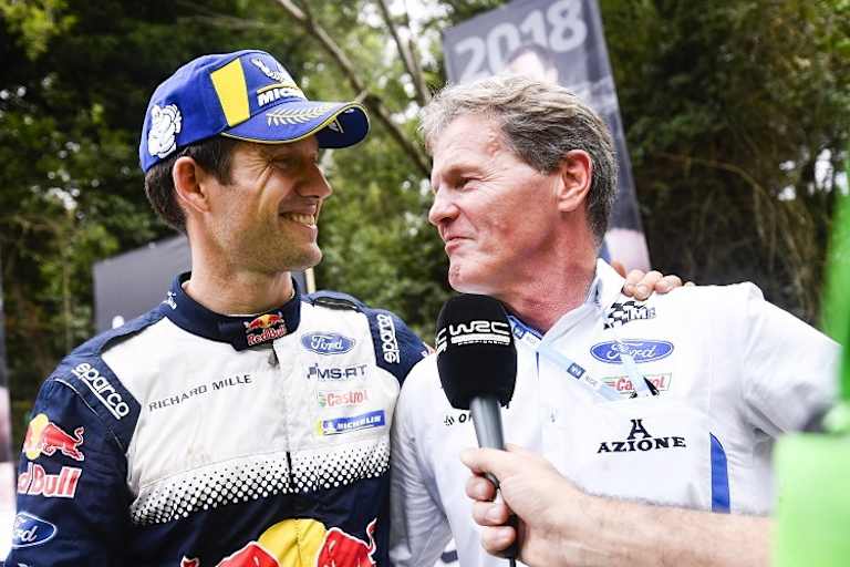 Sébastien Ogier verabschiedet sich von Malcolm Wilson