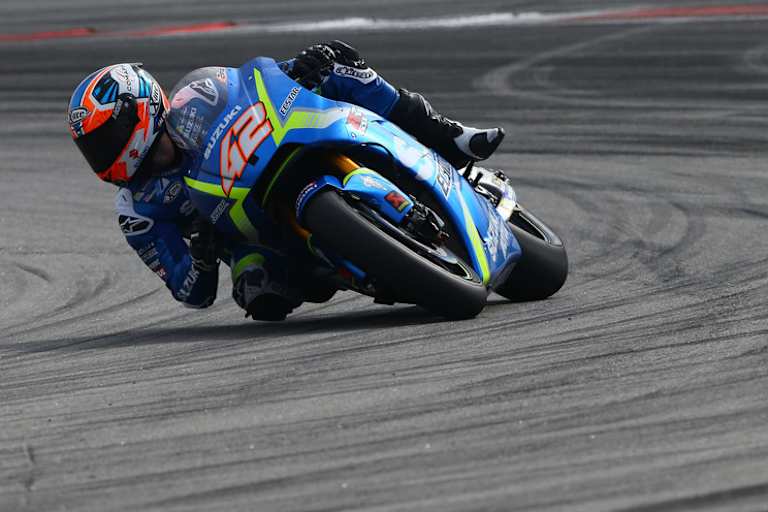 Der MotoGP-Rookie auf der Suzuki GSX-RR