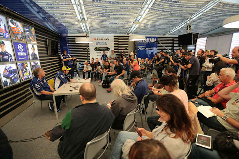 Die Pressekonferenz von Rossi und Burgess war bestens besucht