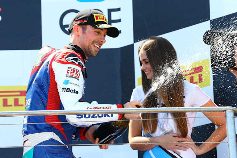 Erstes Rennen für Suzuki, erster Sieg: Eugene Laverty