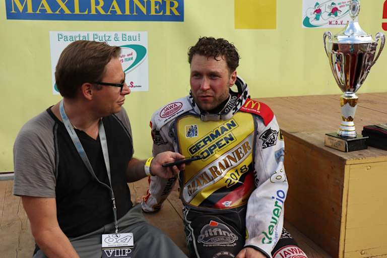 Martin Smolinski im Interview mit SPEEDWEEK-Redakteur Ivo Schützbach