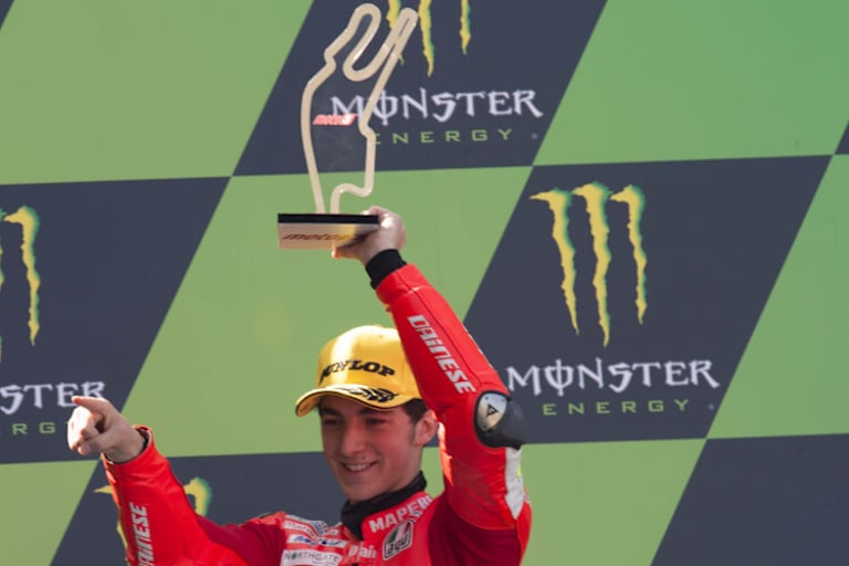 In Le Mans fuhr Francesco Bagnaia den ersten Podestplatz für Mahindra in dieser Saison ein