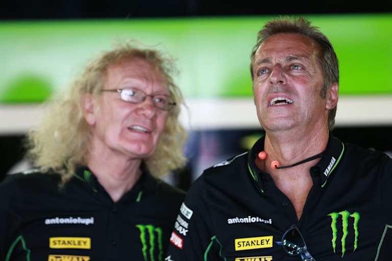 Hervé Poncharal, links Crew-Chief Guy Colulon