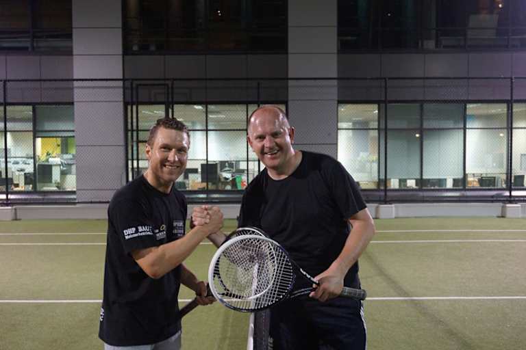 Zur Entspannung betätigt sich Martin Smolinski gerne sportlich...