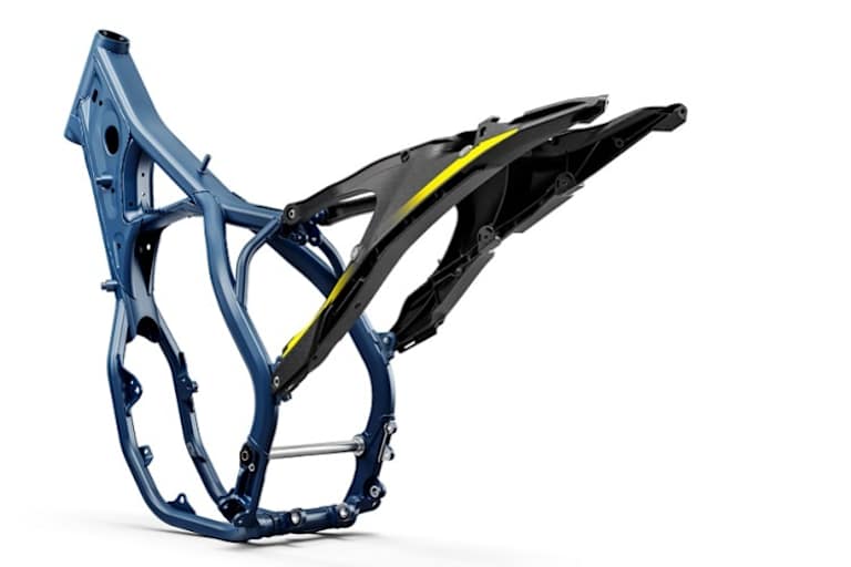 Möglichst steif ist längst veraltet - der Husqvarna-Rahmen soll genau das richtige Mass an Flex aufweisen