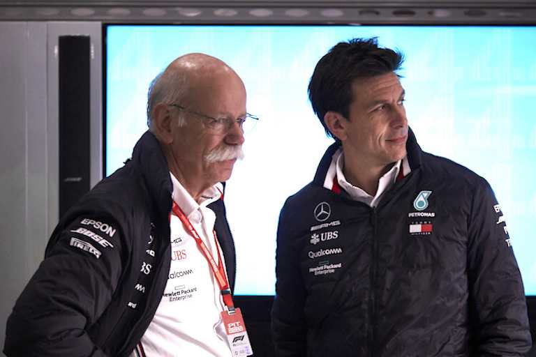 Mercedes-Chef Dieter Zetsche und Rennchef Toto Wolff