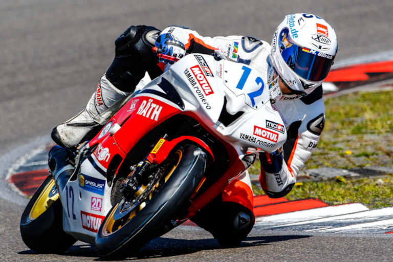 Maurice Ullrich mit der Yamaha auf Platz 2