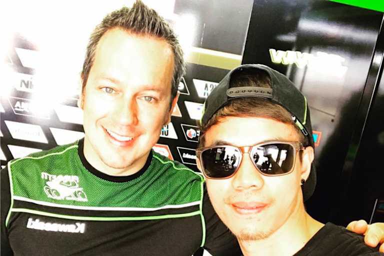 Teamchef Manuel Puccetti (li.)