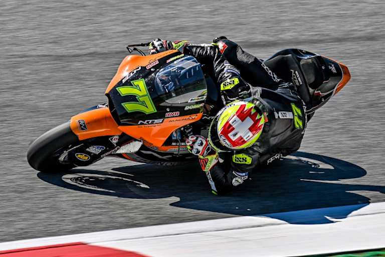 In Spielberg saß Aegerter auf der Moto2-NTS