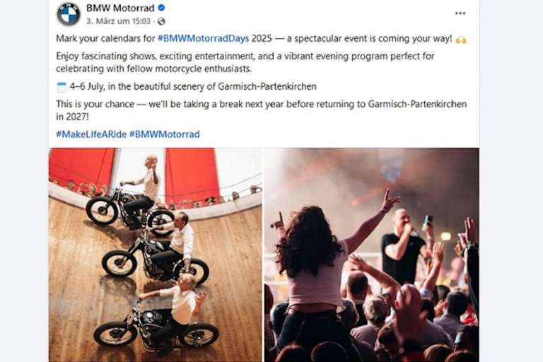 Ankündigung auf Facebook: Ein Jahr Pause, 2027 dann wieder Party in Garmisch-Partenkirchen