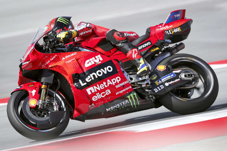 Weltmeister Pecco Bagnaia fuhr überragend