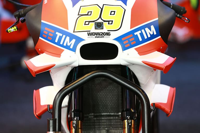 Die Winglets an der Ducati von Andrea Iannone