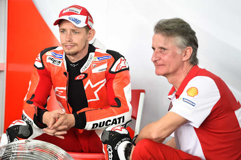 Casey Stoner (li.) mit Paolo Ciabatti