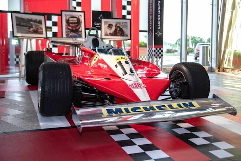 Der Siegerwagen ist 2018 im Kasino von Montreal ausgestellt