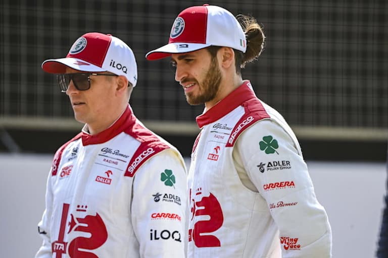 Kimi Räikkönen und Antonio Giovinazzi