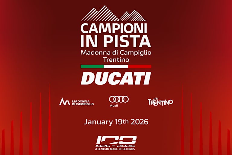 Am 19. Januar wird die Ducati Desmosedici GP26 enthüllt