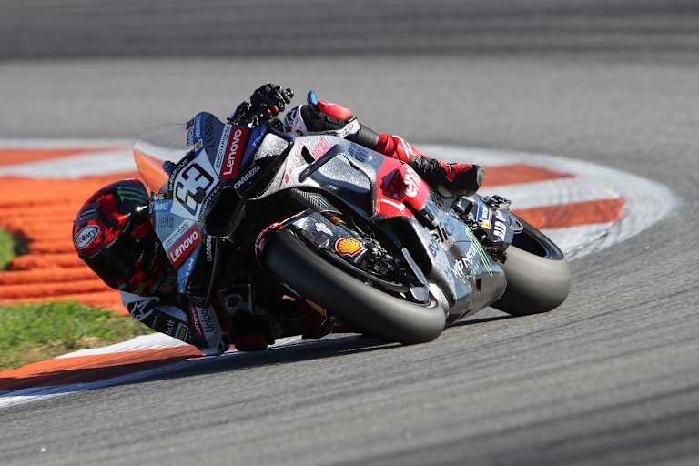 Francesco Bagnaia beim MotoGP-Test in Valencia