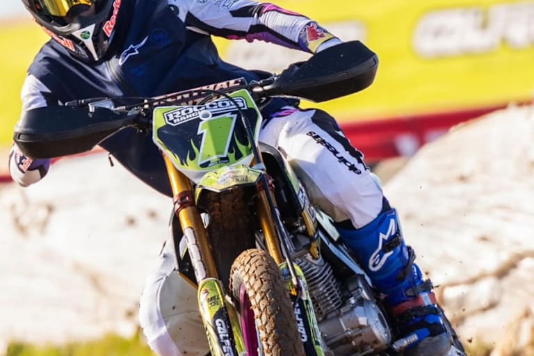 Diogo Moreira auf dem Flat-Track-Bike