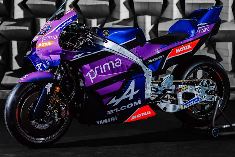 Die V4-M1 von Pramac Yamaha
