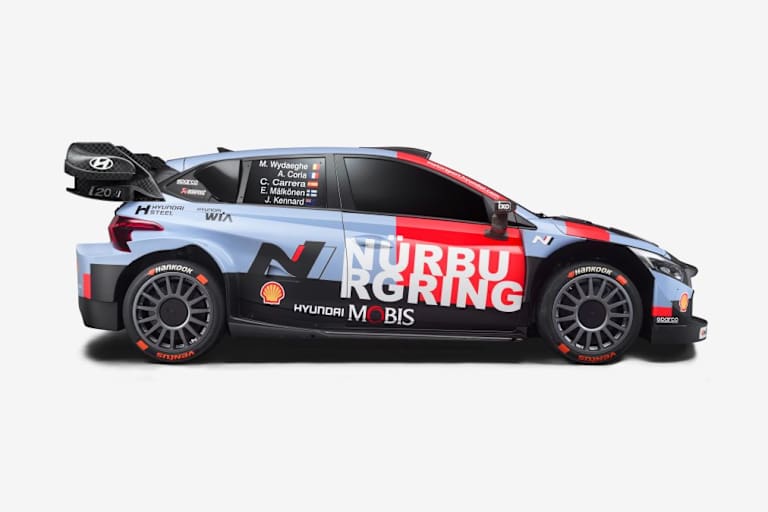 Reminiszenz an den Nürburgring: Der Hyundai-Rally1 in der Rallye-WM-2026 