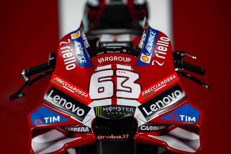 Die Front der Ducati Desmosedici GP26
