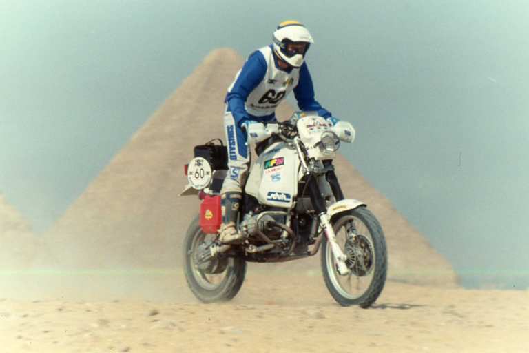 Vor Dakar-Autokarriere mit dem Motorrad erfolgreich: Jutta Kleinschmidt