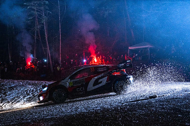 Elfyn Evans (Toyota) liegt auf Position 2