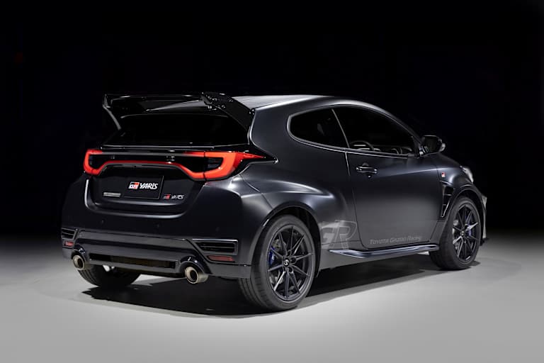 Der Edition-Prototyp, im Gegensatz zu den WM-Rallye-Autos ganz in schwarz