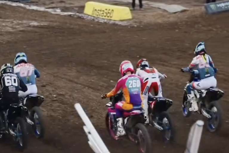 Nico Koch startete in den Vorlauf direkt neben Haiden Deegan