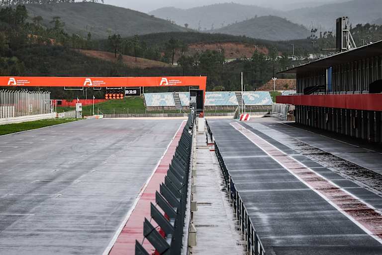 Das Wetter spielte in Portimao nicht mit