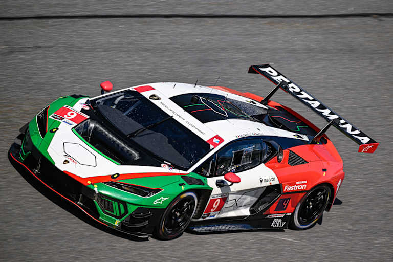 Der neue Lamborghini Temerario GT3 bei der Testarbeit in Daytona