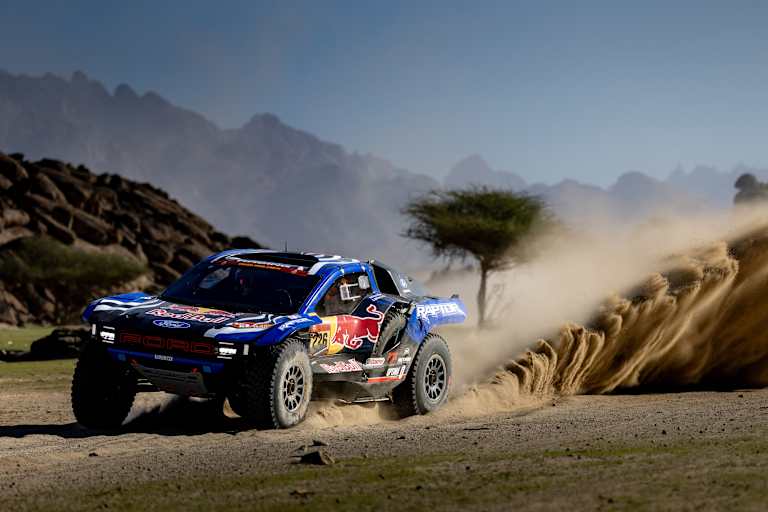 Ford Raptor-Pilot Mattias Ekström lag beim Prolog der Rallye Dakar vorne