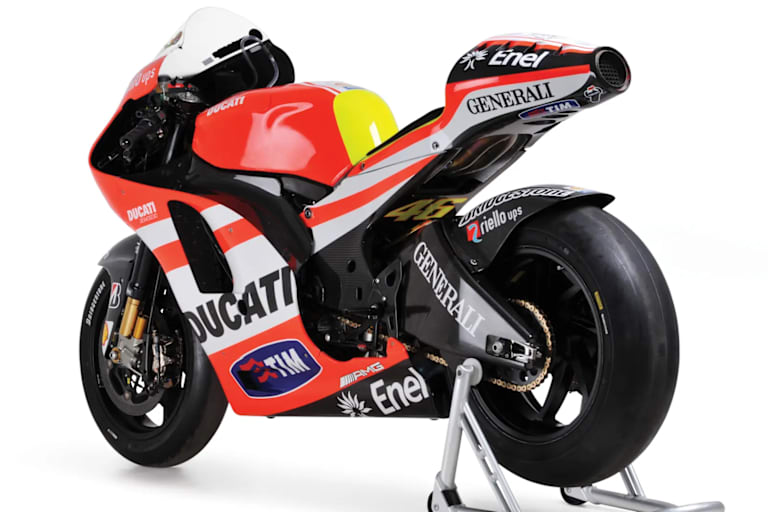 Sotheby's versteigerte vor einigen Jahren Valentino Rossis Ducati GP11