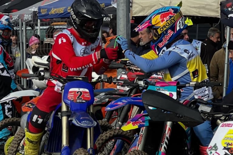 David Alonso und Samuel Nilsson in der Wechselzone