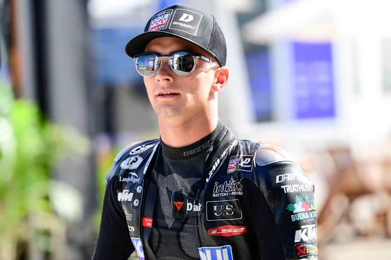 Trainiert wieder auf dem Motorrad: Moto3-Pilot David Munoz (Intact GP)