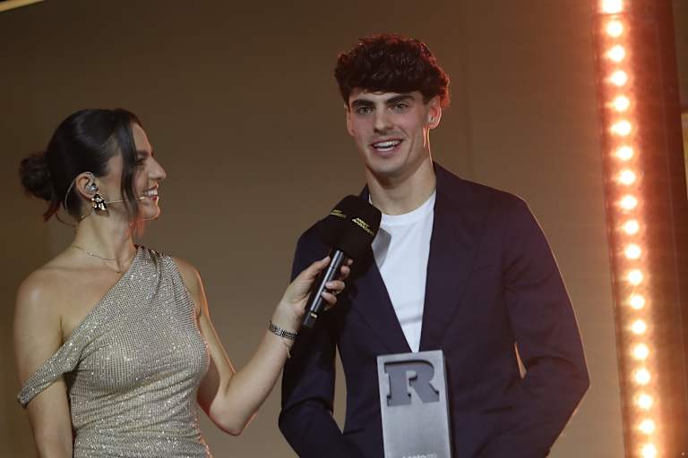 Fermin Aldeguer bei der Verleihung des Titel «Rookie of the Year 2025»