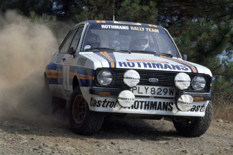 Ford besitzt eine große Rallye-Tradition, hier Arie Vatanen im Escort