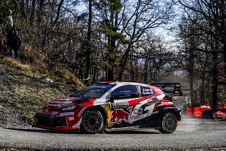 Sebastien Ogier in 2026 bei seinem Quasi-Heimspiel, der Rallye Monte Carlo