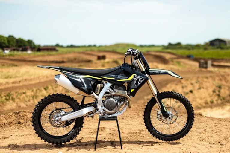 Die Änderungen im Motor sind nicht zu sehen: Triumph TF250-X