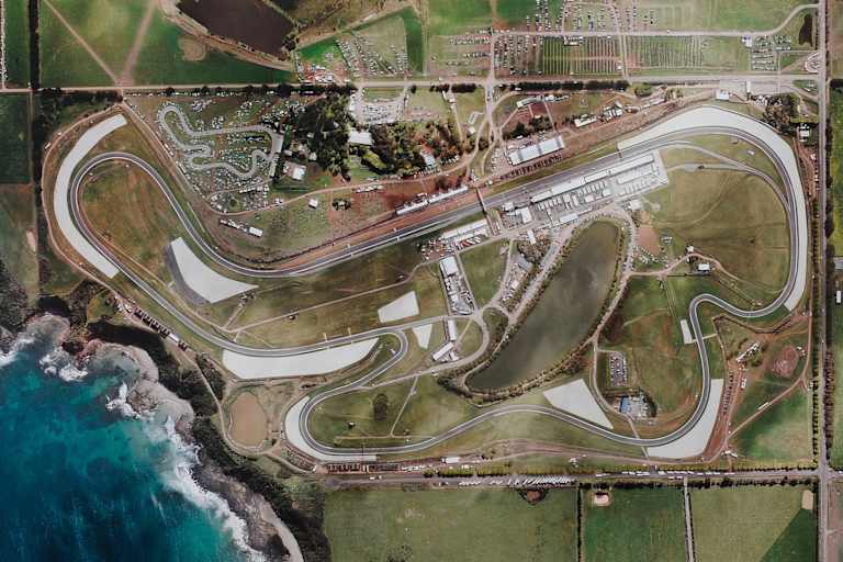 Phillip Island aus der Vogelperspektive