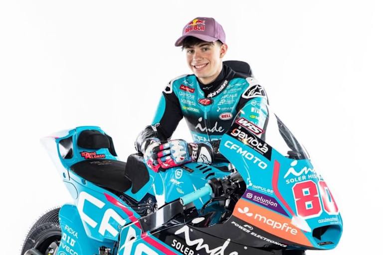 Noch nicht auf der Strecke: Moto2-Ass David Alonso