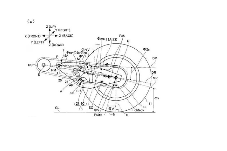 Strebe kurz, Heck hoch, Motorrad lenkt flink ein in die Kurve
