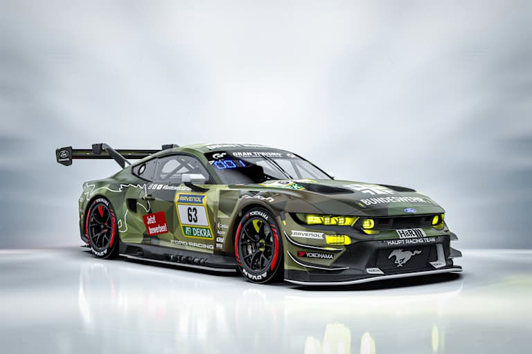Ford Mustang GT3 im Tarndesign der Bundeswehr
